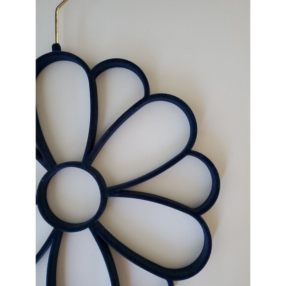 Blue Velvet Non Slip 13 Slots Scarf Hanger Holder Space Save Organizer - Picture 2 of 3